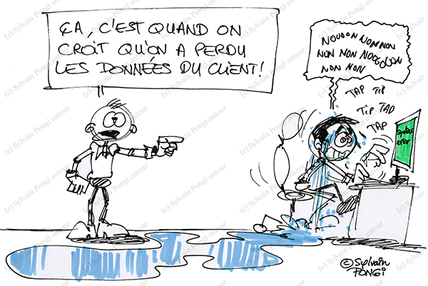 pertes données client