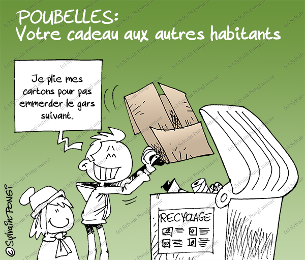 poubelle recyclage