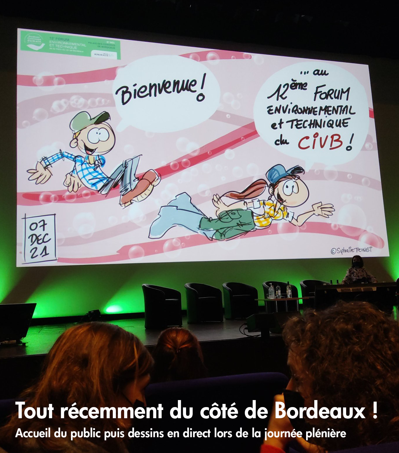 dessin en direct accueil plénière