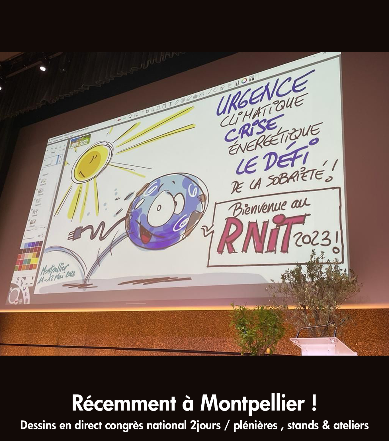 dessin en direct occitanie montpellier