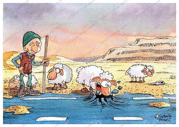 pastoralisme aquarelle