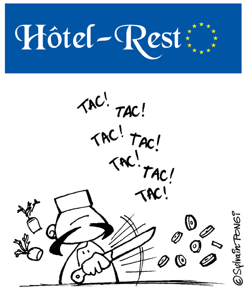 hotel retaurant BD strip © Sylvain Pongi auteur