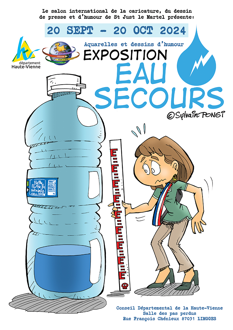 humour illustrations eau exposition