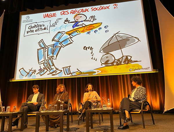 dessin en direct reseaux sociaux