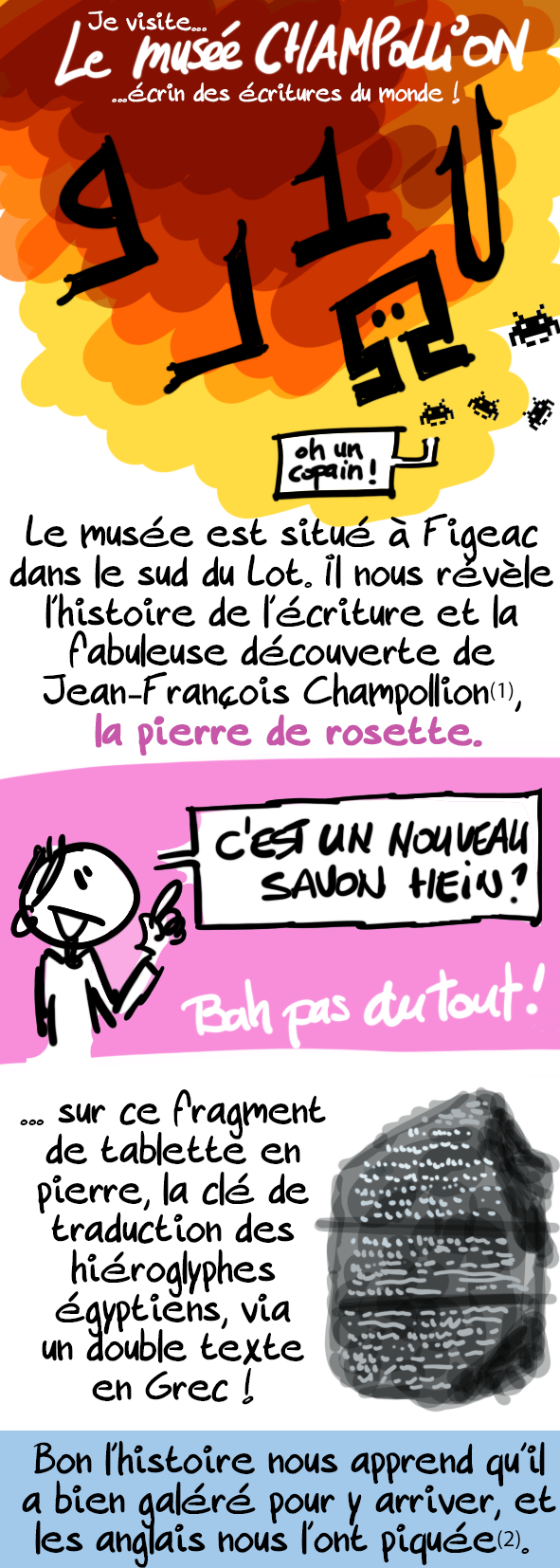 musee champollion dessiné