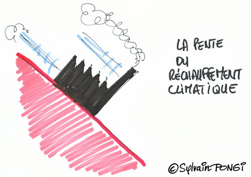 dessin direct rechauffement climatique impact entreprises