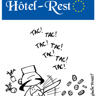 hotel retaurant BD strip © Sylvain Pongi auteur