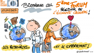 dessin en direct forum économie circulaire