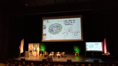 dessin en direct projection écran plénière