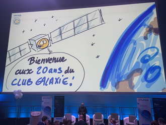 club GALAXIE à la cité de l'espace dessin en direct