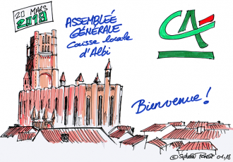 dessin en direct assemblée générale